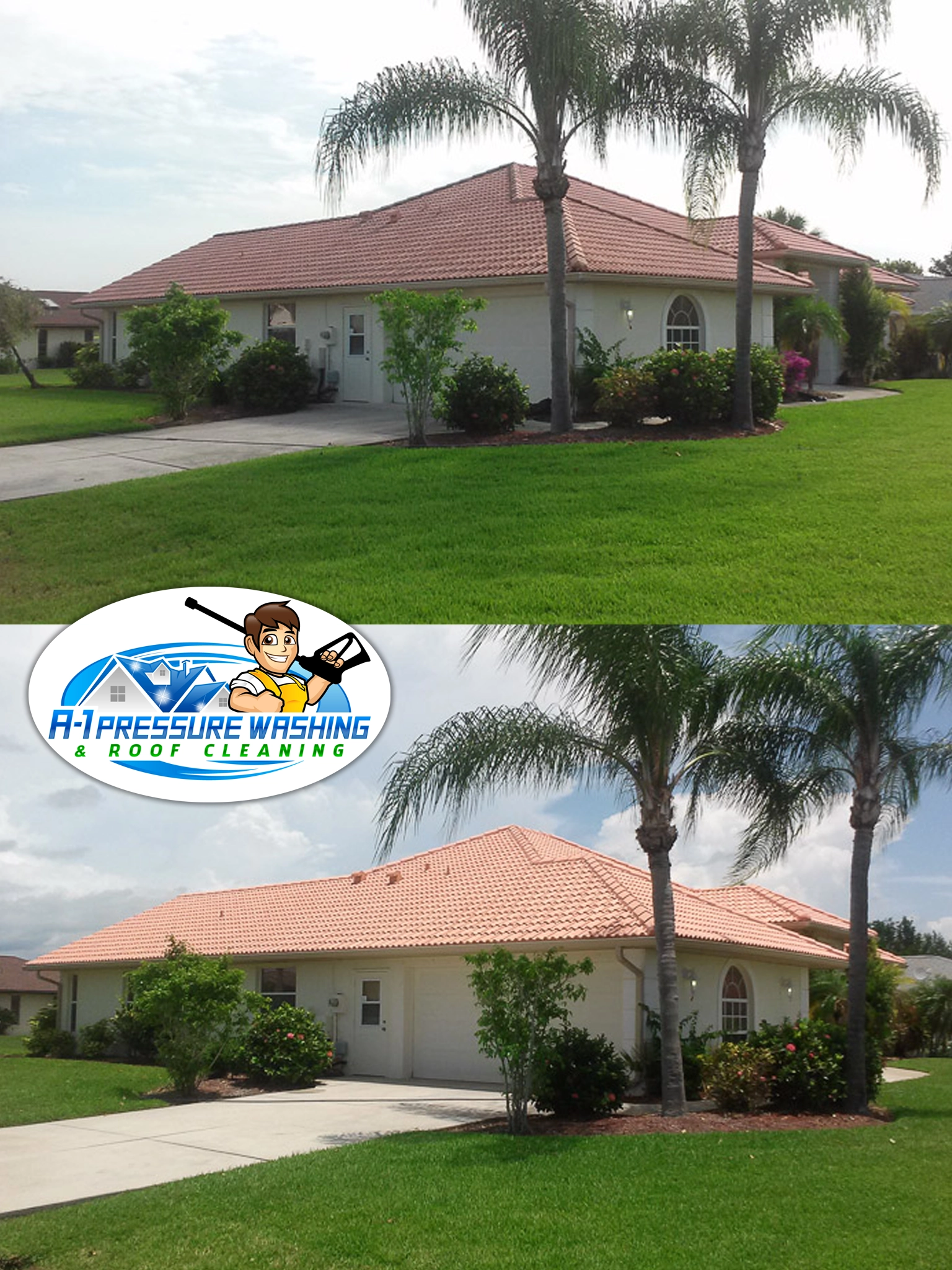 Tile Roof Cleaning | A-1 Pressure Washing & Roof Cleaning | 941-815-8454 